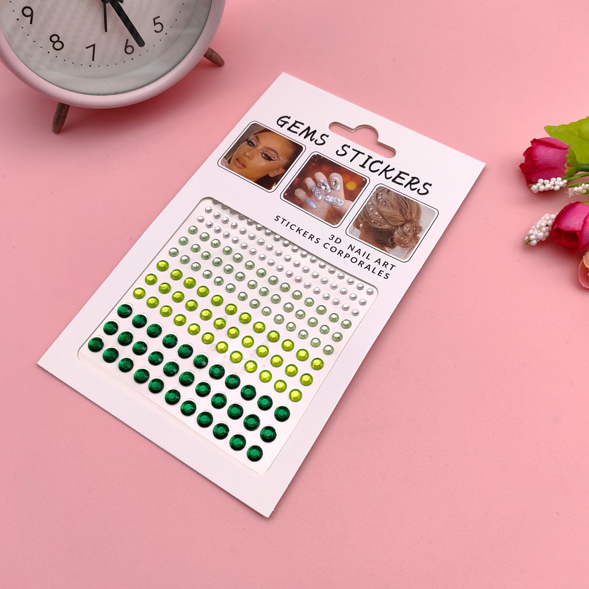 Pegatinas de diamantes para maquillaje de ojos, perlas faciales, pegatinas infantiles para escenario, diamantes de imitación para esquina de ojos y cara, pegatinas para la frente, decoración de uñas.