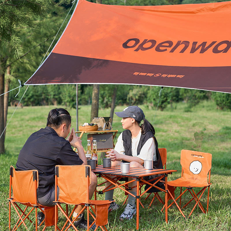 openway 户外露营折叠桌椅套装野营野餐蛋卷桌便携式跨境批发代发