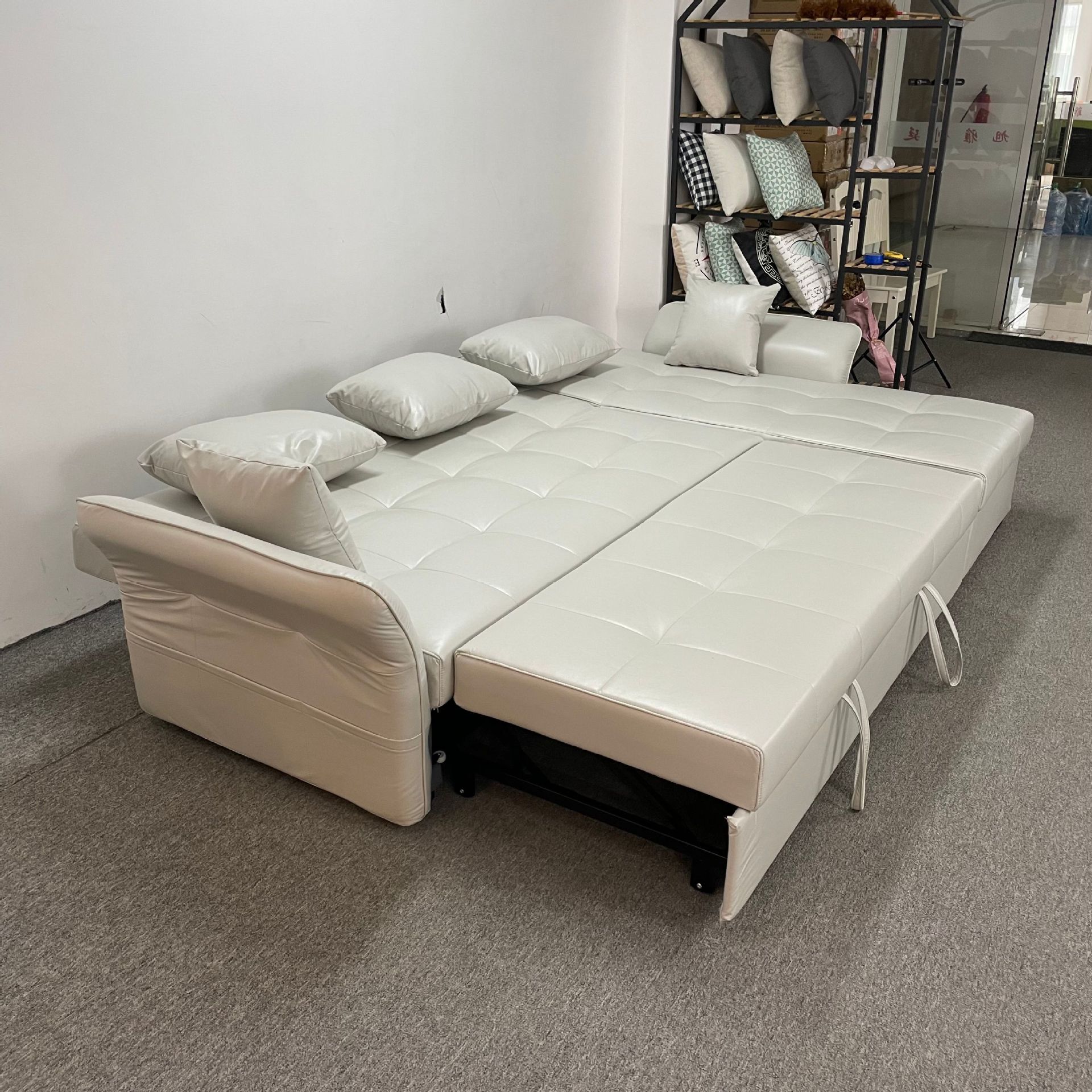 Combinación de sofá de sala de estar desmontable y lavable con sofá cama multifuncional plegable de doble uso para casa pequeña