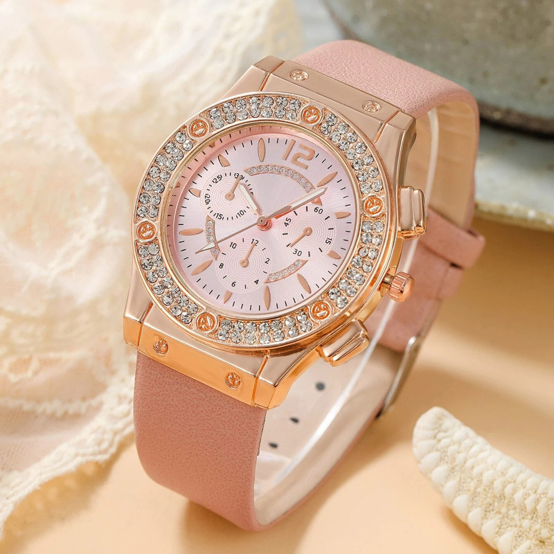 Modern Style Solid Color Needle Quartz Women's Watches display picture 2