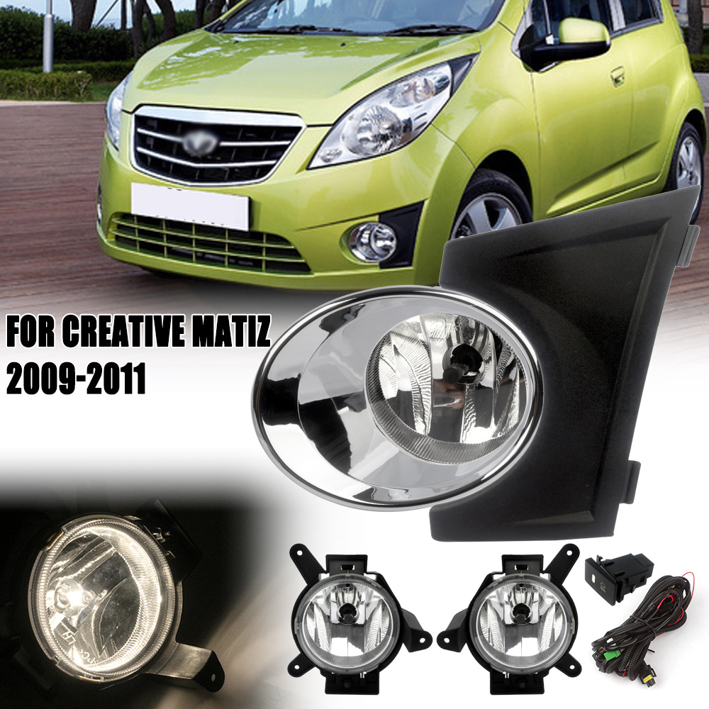 Aplicable a Chevrolet 09 / 10 / 11 Matiz conjunto de lámpara de niebla delantera halógeno parachoques delanteros diurnos