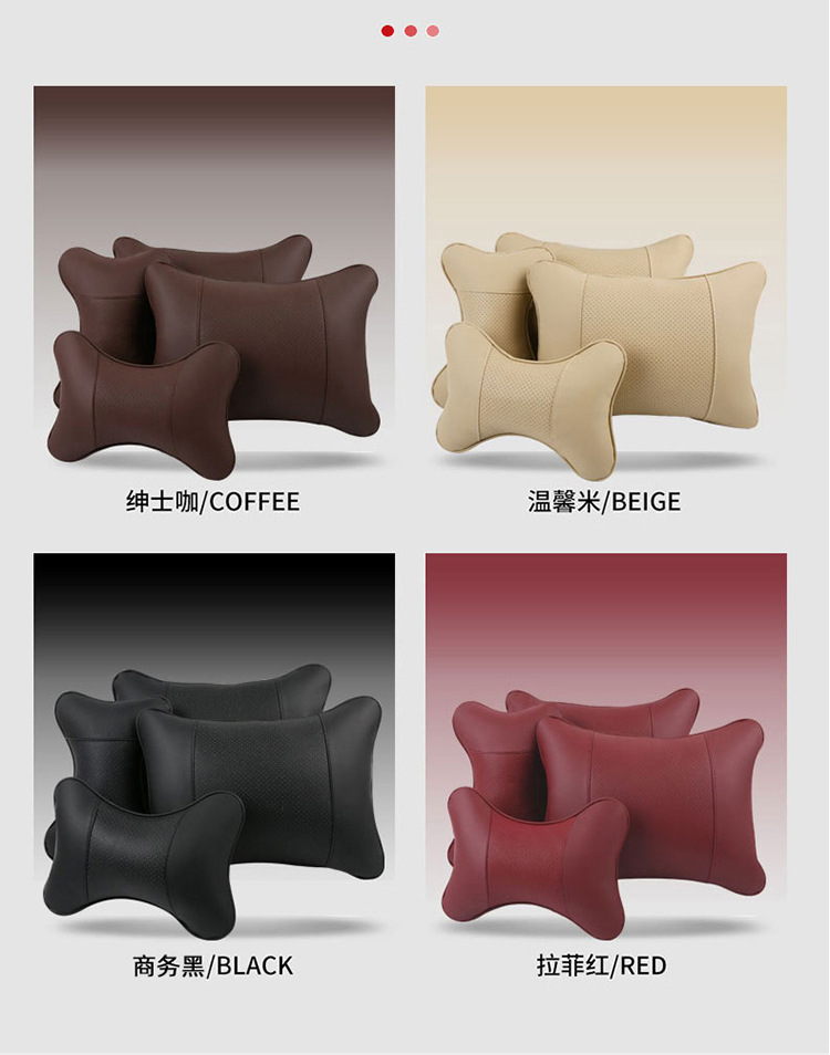Car Headrest, Car Seat Neck Pillow, Car Lumbar Support Pillow, Backrest Bone Pillow, Car Logo, High Elasticity
