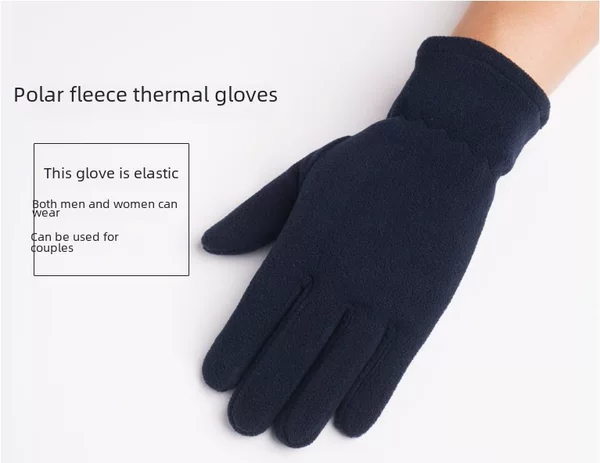 Classic Men's and Women's Outdoor Cycling and Mountaineering High-quality Fleece Cold-proof Cross-border Hot Products Warm Wear-resistant Gloves