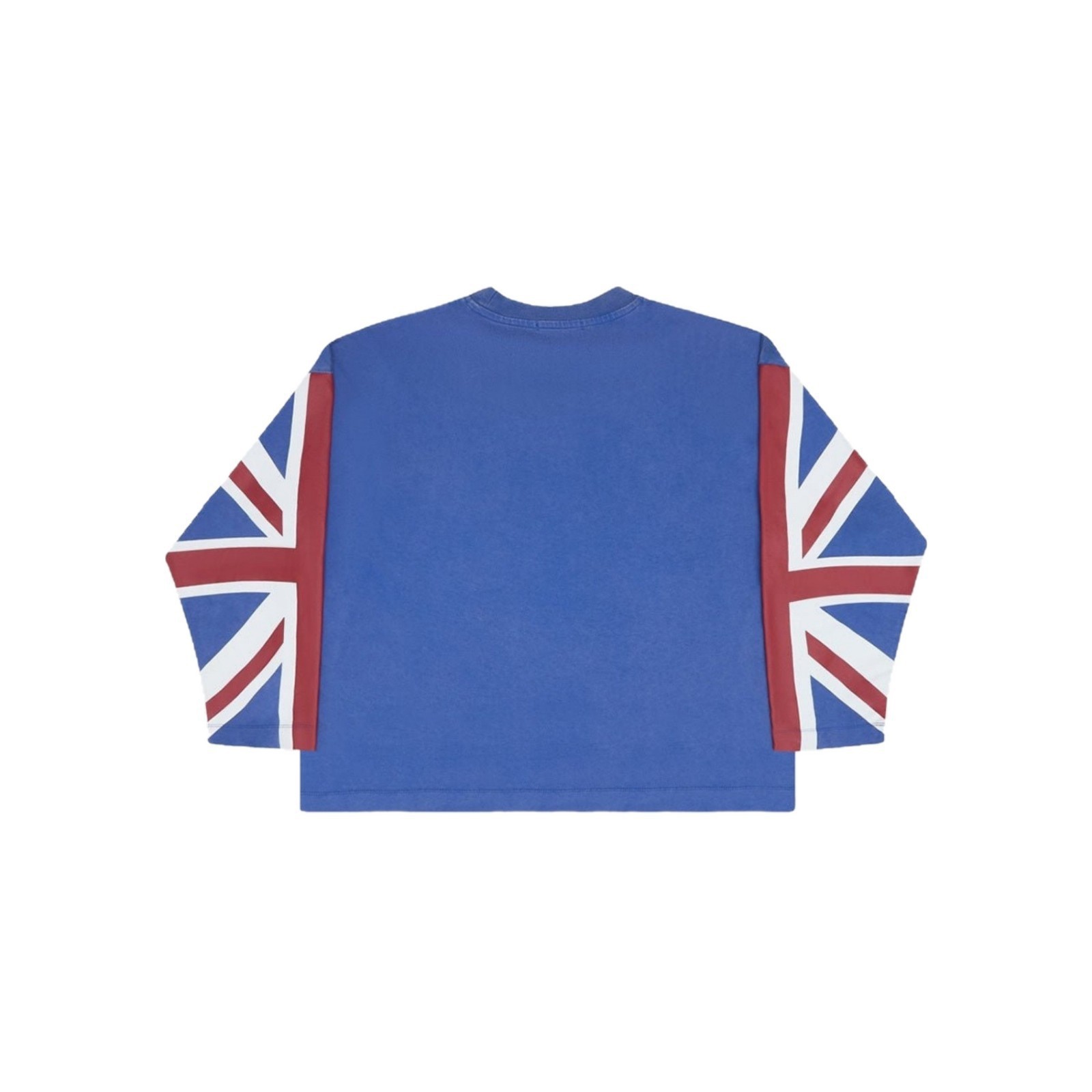 Cold Culture Cheers T-shirt Union Jack Sleeve Royal Blue