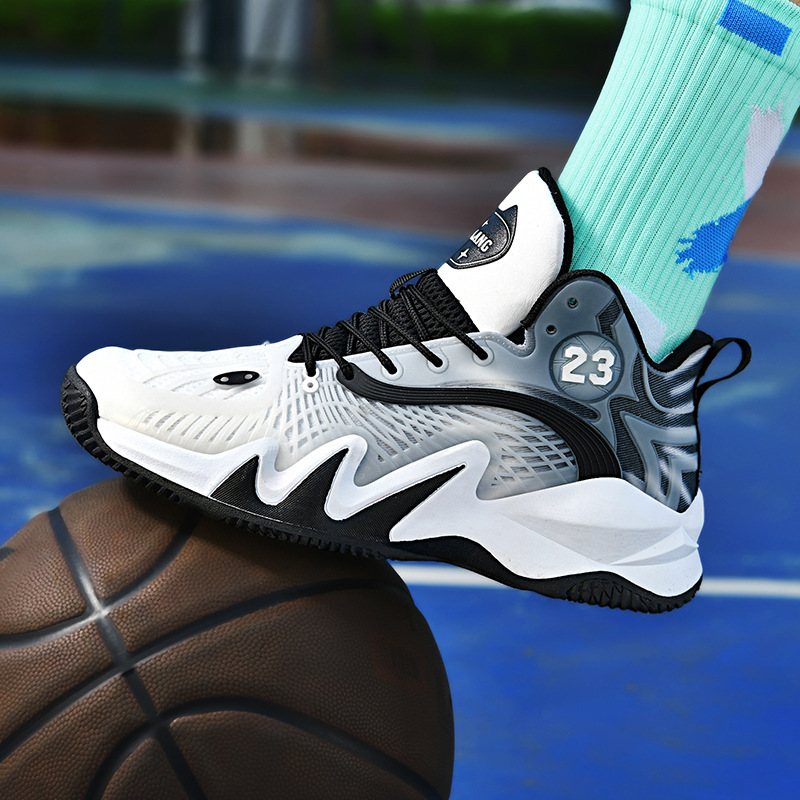 Luminous basketball shoes No.23/No.24 new mesh breathable non-slip shock absorption sneaker for men and women