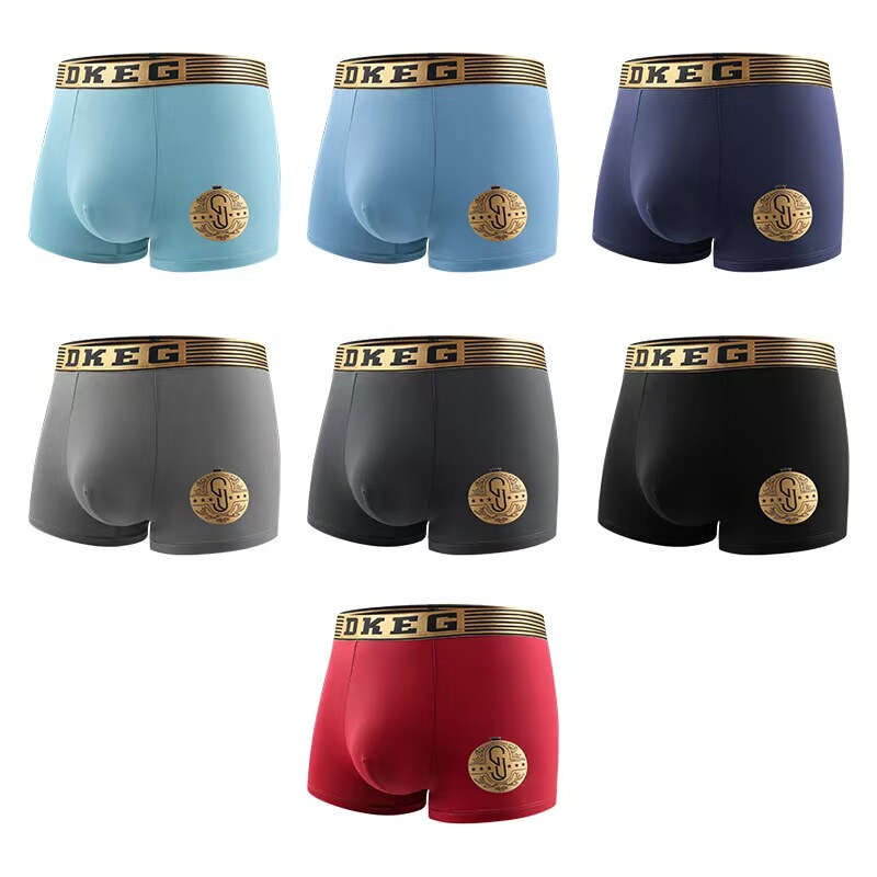 Fashionable and Comfortable Men's Underwear Ice Silk Mid-Waist Four-Corner Thin Ice Feeling Fatty Men's Cartoon Printed Teenage Men's Underwear Fashionable and Comfortable Men's Underwear Ice Silk Mid-Waist Four-Corner Thin Ice Feeling Fatty Men's Cartoon Printed Teenage Men's Underwear