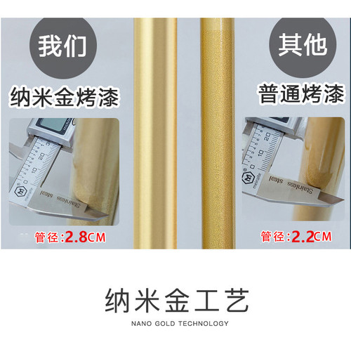 Double-layer clothes hanger floor-standing household balcony drying clothes hanger bedroom simple lifting rod coat rack storage rack