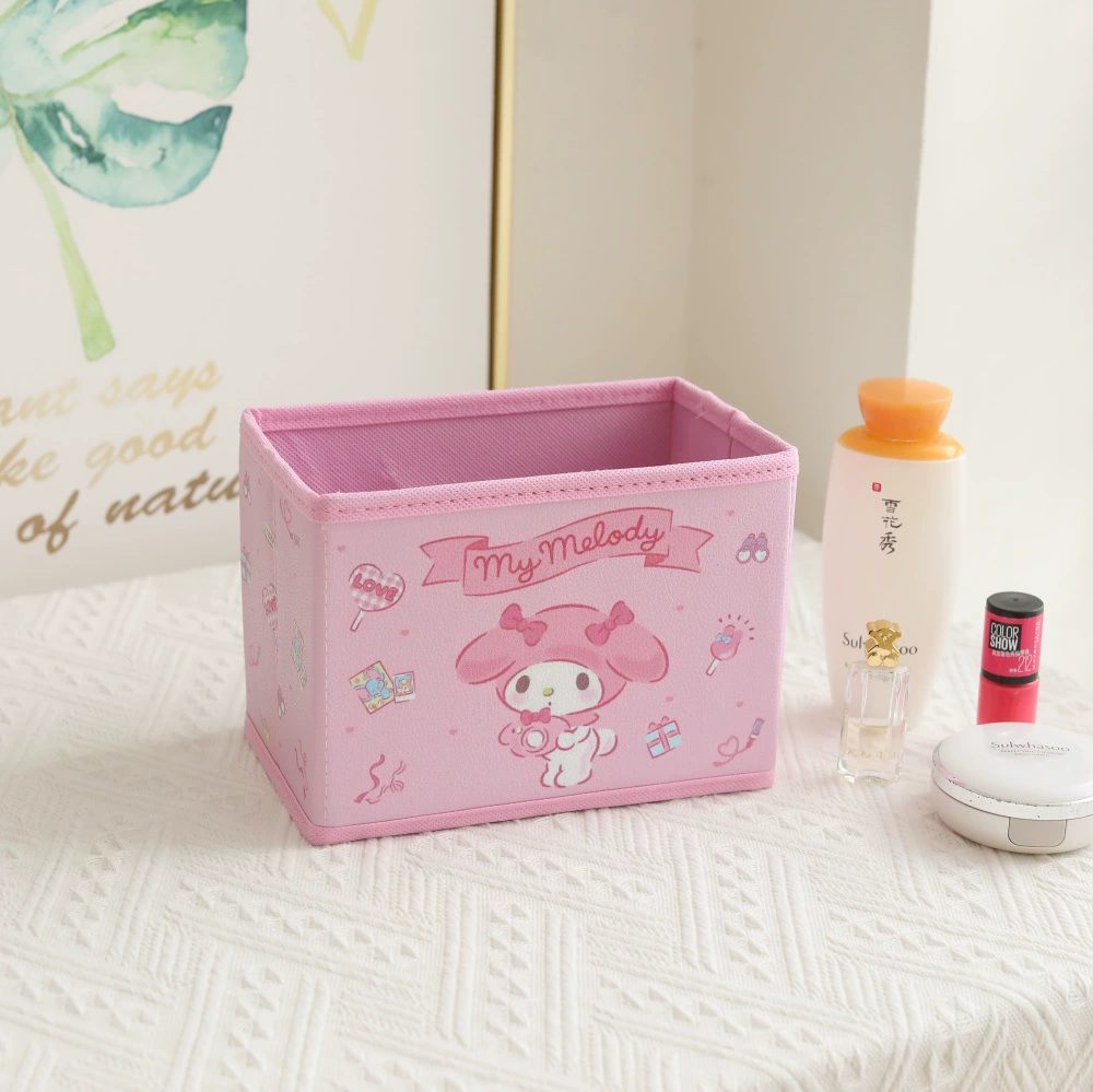 Cartoon cute polyurethane foldable storage box, stationery, accessory