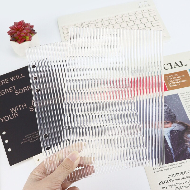 Simple Frosted Acrylic Binder Cover A5 A6 Loose-Leaf Notebook Cover Cross-Border Planner Accessories in Stock