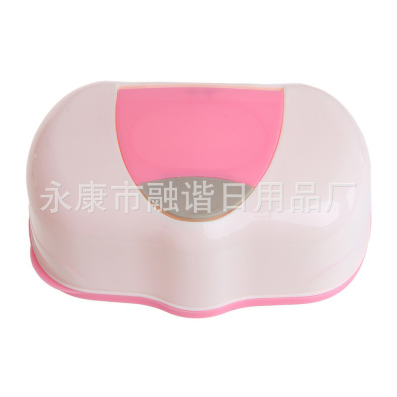 Venta al por mayor de moda bebé caja de tejido húmedo portátil PP bebé caja de tejido húmedo engrosado bebé caja de tejido húmedo