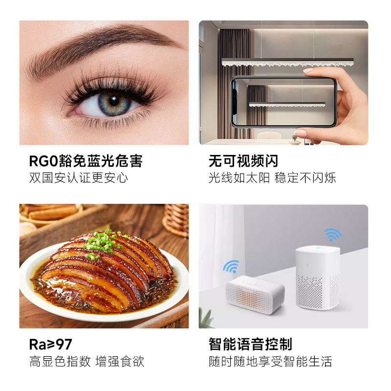 Candelabro de restaurante italiano minimalista Candelabro de tira larga 2025 nueva barra de bar de alta gama Lámpara de Zhongshan Lámpara de mesa de comedor