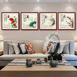 现代装饰画;国画;墙贴