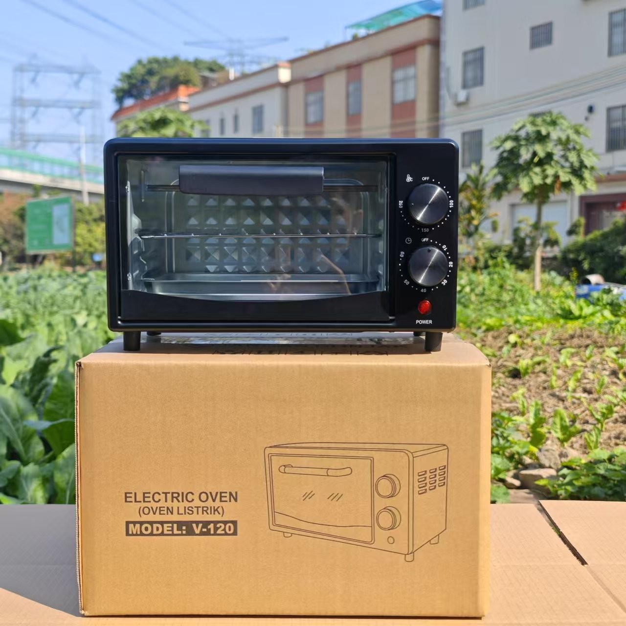 12L 블랙 전기 오븐