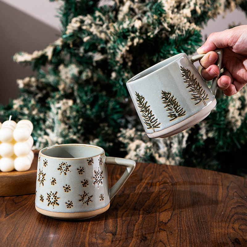 Taza de Navidad Taza de café original Taza de cerámica para el hogar Fiesta de oficina Taza de leche de desayuno Nuevo transfronterizo