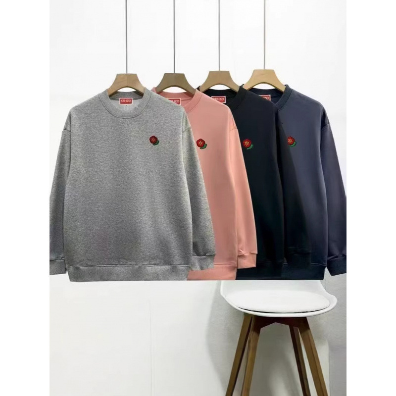Complete with all three labels, the new 2025 autumn and winter tiger head small embroidery and begonia flower sweatshirt is a loose-fitting couple's style Complete with all three labels, the new 2025 autumn and winter tiger head small embroidery and begonia flower sweatshirt is a loose-fitting couple's style