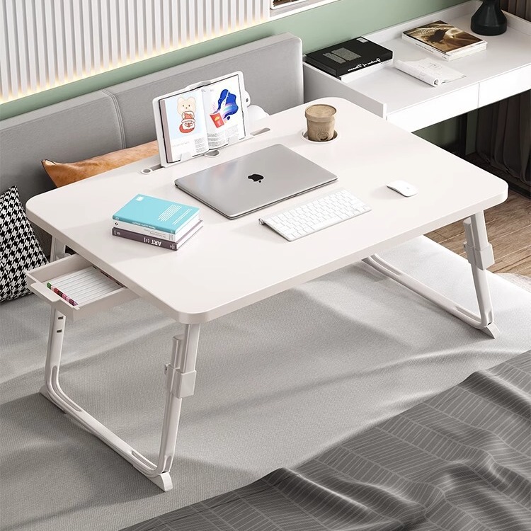 Bed small table adjustable home bedroom bay window table board dormitory student computer desk foldable study desk