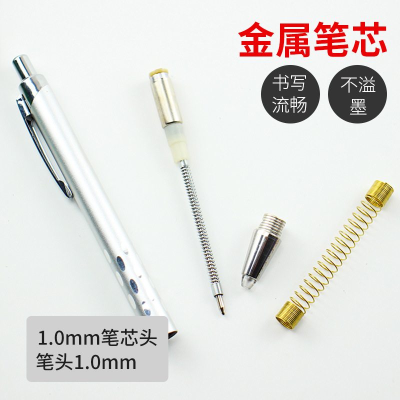 Bolígrafo pluma de metal de luz LED de color de la pluma de aluminio de la barra de prensa de la publicidad regalo de negocios láser LOGOTIPO en stock