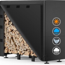 跨境亚马逊柴火架盖600D 木架盖防水重型户外木桩支架盖