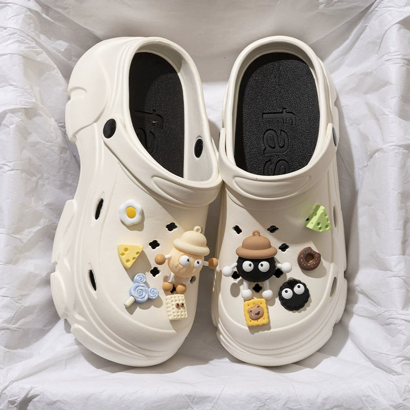 ЭВА обувь на толстой подошве для женщин, летняя верхняя одежда 2026 новая усиленная походная подошва, пляжное ощущение, ботоу женские сандалии