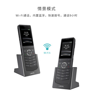 IP network intercom wireless handheld color screen phone WIFI Bluetooth SIP office phone portable network phone