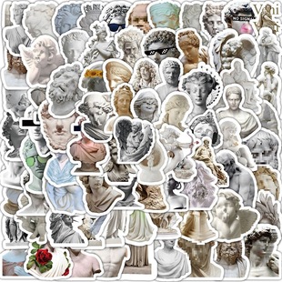 Super cost-effective 100 non-repetitive art plaster stickers ins high color value personality decoration mobile phone a batch