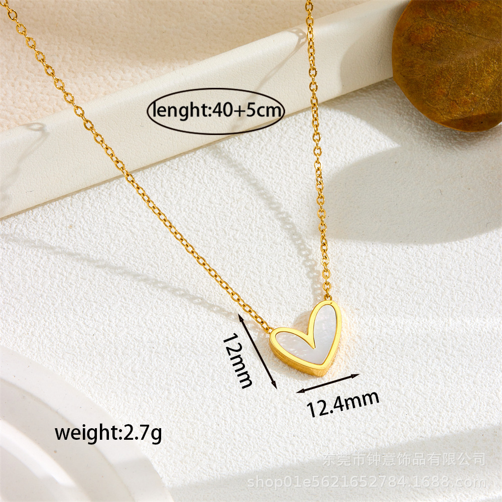 XL-2150 쉘 편심 목걸이 골드