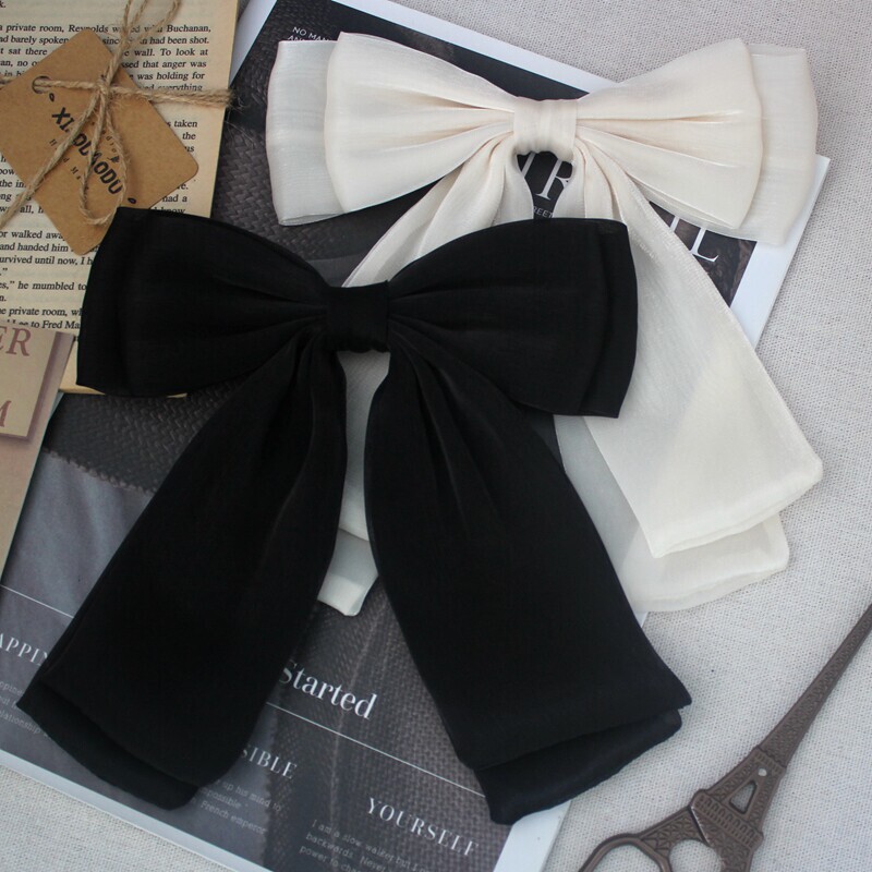 Large Lace Bow Brooch for Women, Dress Shirt Decoration Accessory, Bow Tie