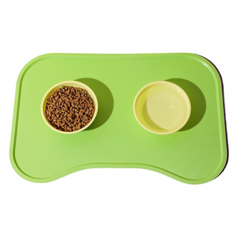 Nueva silicona mascota placemat perro comer anti-desbordamiento perro estera gato estera anti-derrame impermeable fácil limpieza mascota placemat