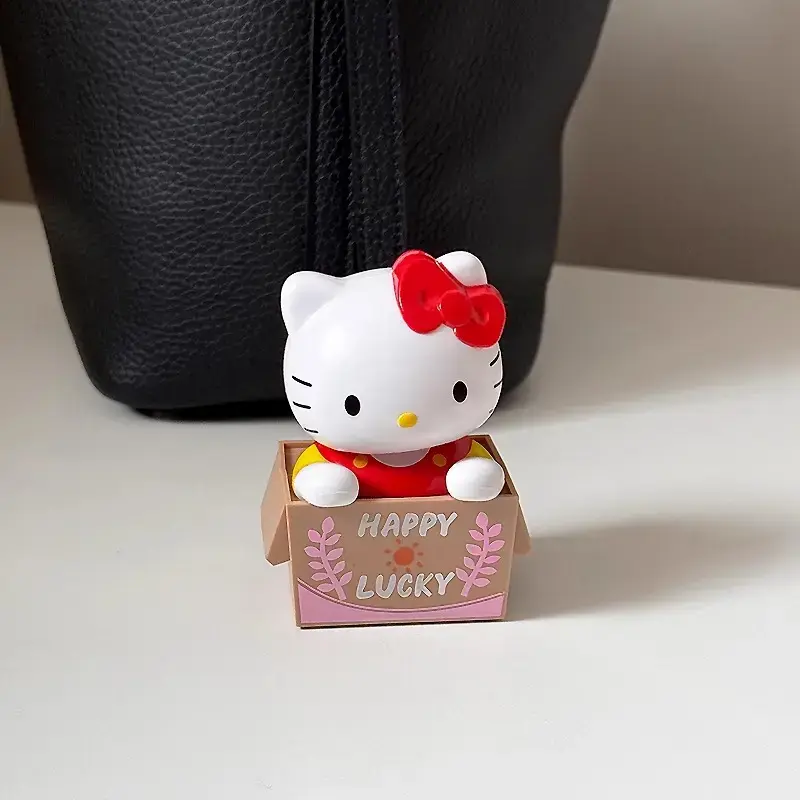 Decoration Hello Kitty Car Cat Hell Cute Desk Solar Express Decoration Center Console Tt Decoration Okiy