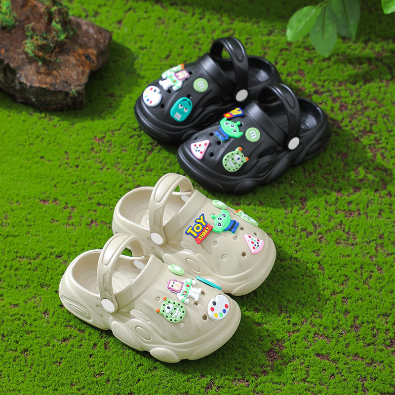 New EVA Parent-Child Non-Slip Cartoon Children's Hole Shoes Slippers Girls Home Indoor and Outdoor Boys Summer Cool Slippers