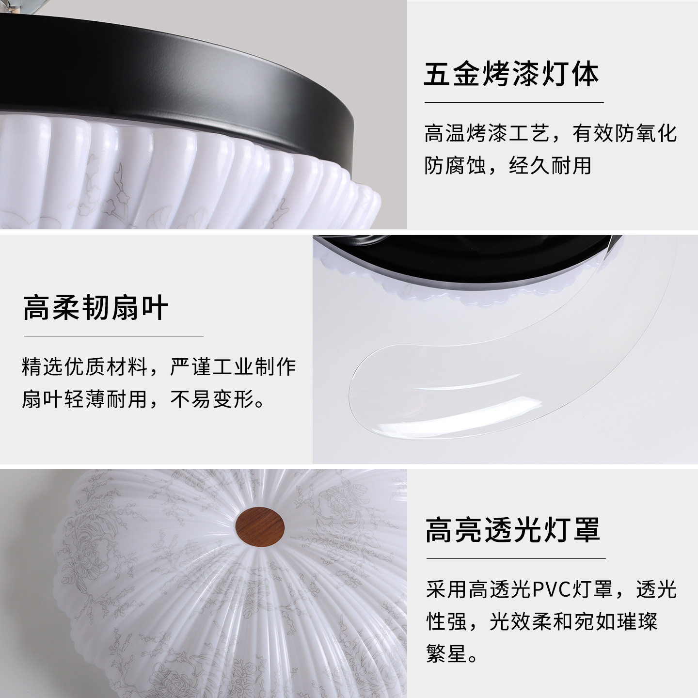 Zhongshan lámparas ventilador invisible lámpara ventilador de techo 2026 nuevo techo de la casa sala de estar comedor dormitorio ventilador de lámpara candelabrada