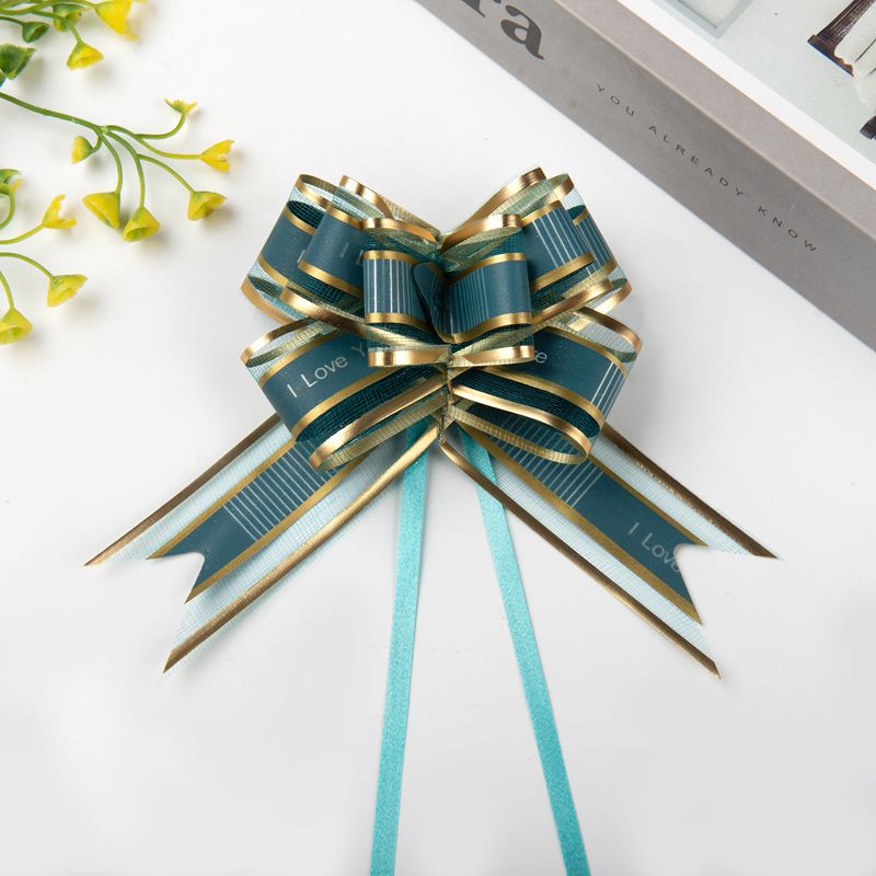 Transfronterizo amazon 30 cinta mediana confesión hilo de nieve arco mano tire flor regalo embalaje carta tire