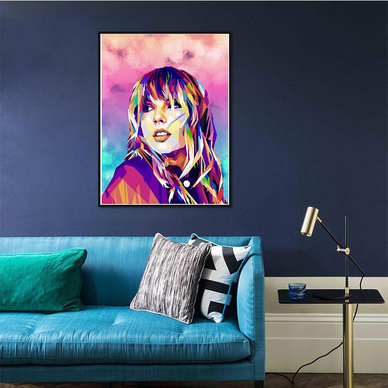 Pintura de Diamantes 5D, Diseño de Cantante Taylor, Pintura Decorativa DIY Hecha a Mano, Diamantes Redondos y Cuadrados, Éxito de Ventas en Amazon, Pintura de Diamantes Kpop