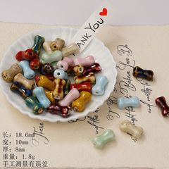 景徳鎮 diy アクセサリーセラミックルースビーズブレスレットアクセサリーボーンビーズルースブレスレットアクセサリーセラミックジュエリー