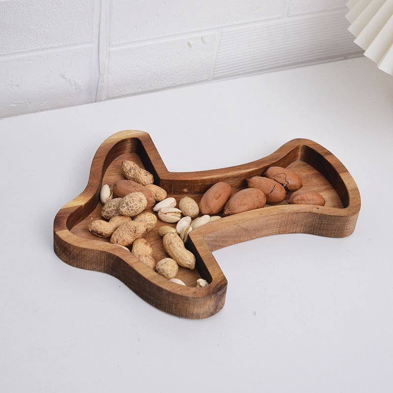 北欧收纳盘相思木托盘沙拉盘牛排盘首饰化妆品摆盘水果蛋糕实木