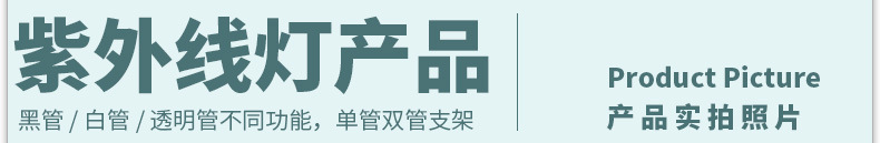 DC12V紫外线灯固化黑管紫光灯消毒灯杀菌灯蓝光灯