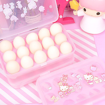 Refrigerator egg carton food preservation box egg tray egg grid kitchen transparent plastic box egg storage box