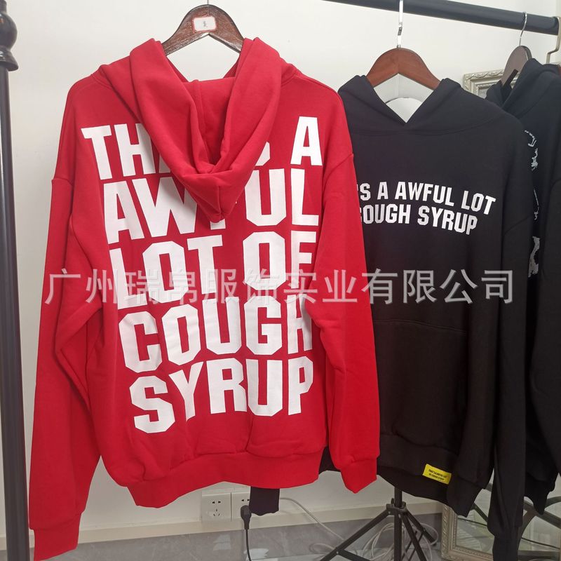 跨境高品质美式潮牌TRAPSTAR秋冬款纯棉字母印花连帽衫情侣卫衣|undefined
