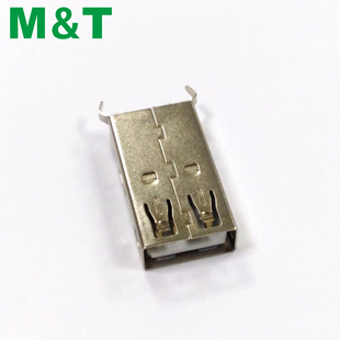 USB Af a Female 180 Degree Extended Straight Plug 24.5mm Female Mobile Phone Row Plug Vertical Dip Connector