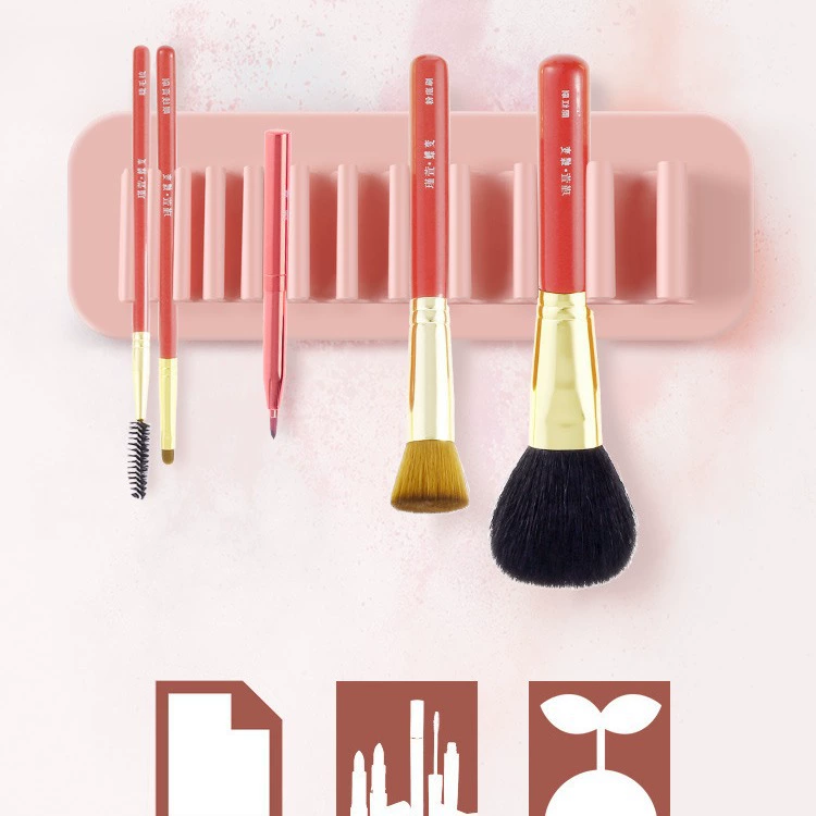 VELEKA силиконовая сушилка для косметических щеток Ванная комната стеллаж для хранения зубных щеток Автоматическая адсорбционная силиконовая стойка ящик для хранения