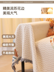 Sofa throw ins-style full cover one-piece sofa pad cover with blanket whole year-round universal blanket