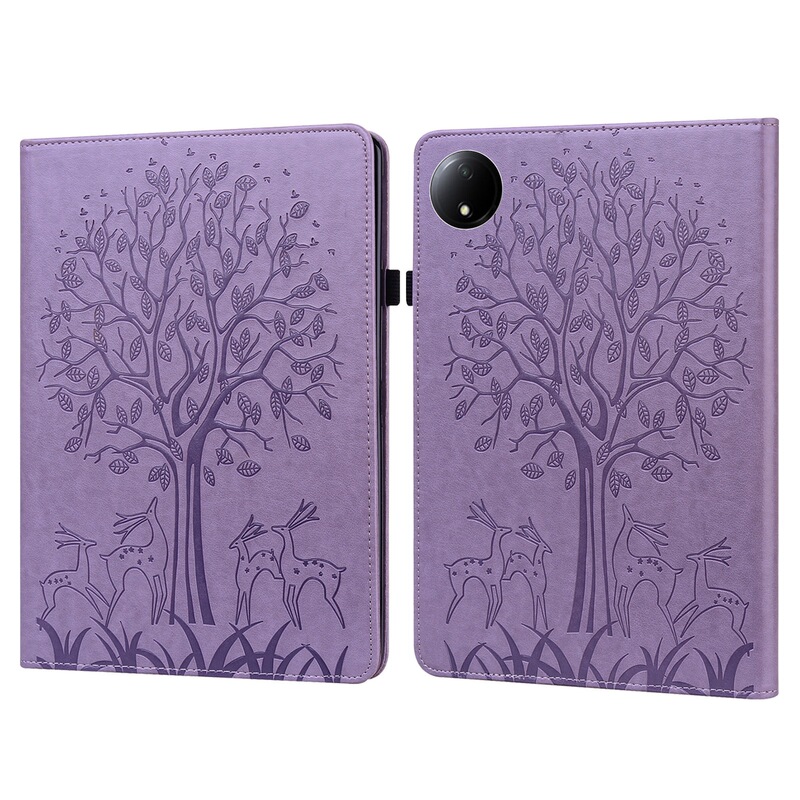 Suitable for iPad Air 11 Tablet Leather Case, Redmi Pad Se 8.7 Tree Pattern Card Holder Stand Anti-Drop Case M11 Suitable for iPad Air 11 Tablet Leather Case, Redmi Pad Se 8.7 Tree Pattern Card Holder Stand Anti-Drop Case M11