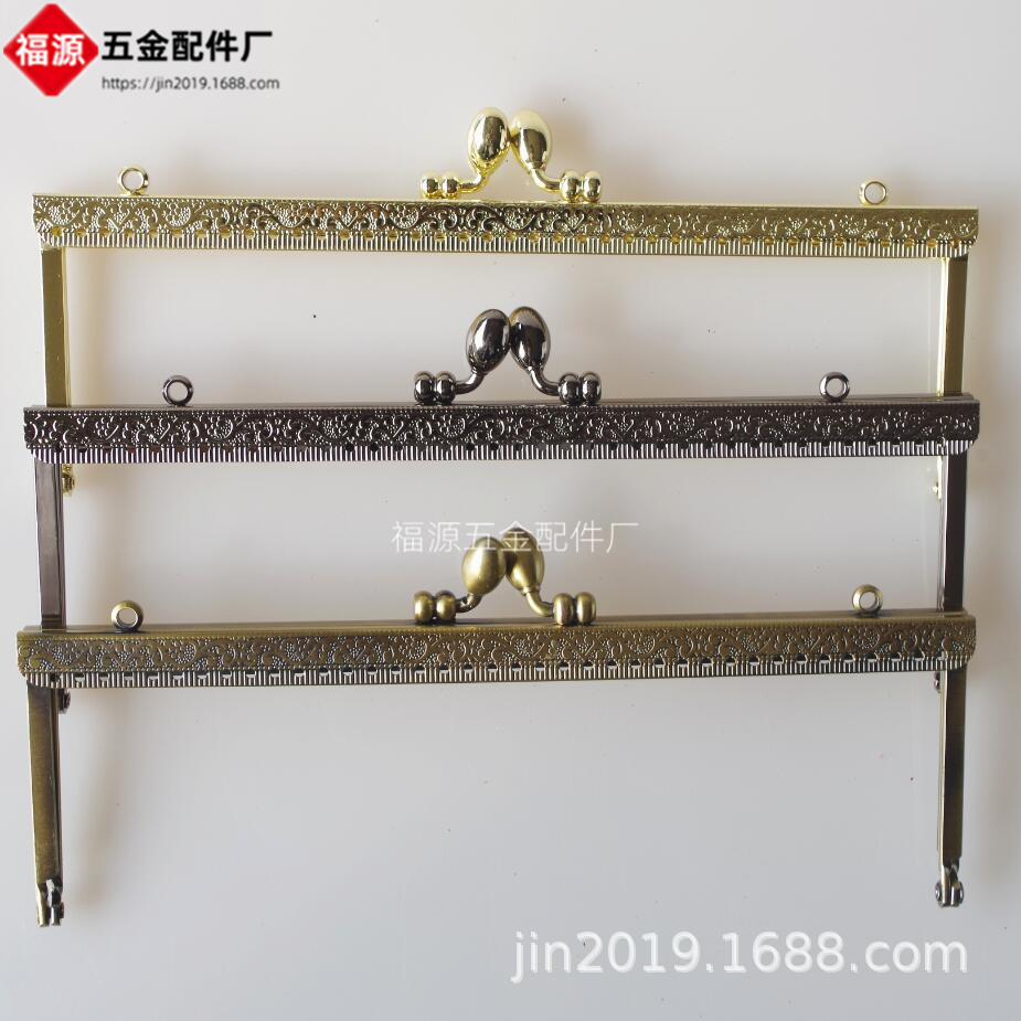 20cm方形驳脚压花车件头口金包配件批发    每色50只起