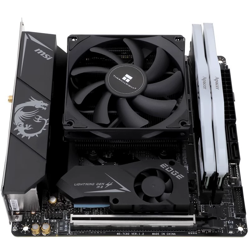 Радиатор Thermalright AXP90-X36, низкопрофильный 36 мм, с нижним креплением, полностью припаянный, четыре тепловые трубки