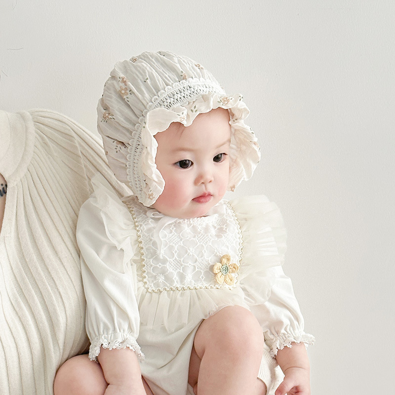 Sombrero para bebés primavera y otoño delgado coreano joven mes gorro de corte extranjero gorro de bebé recién nacido sombrero protector solar