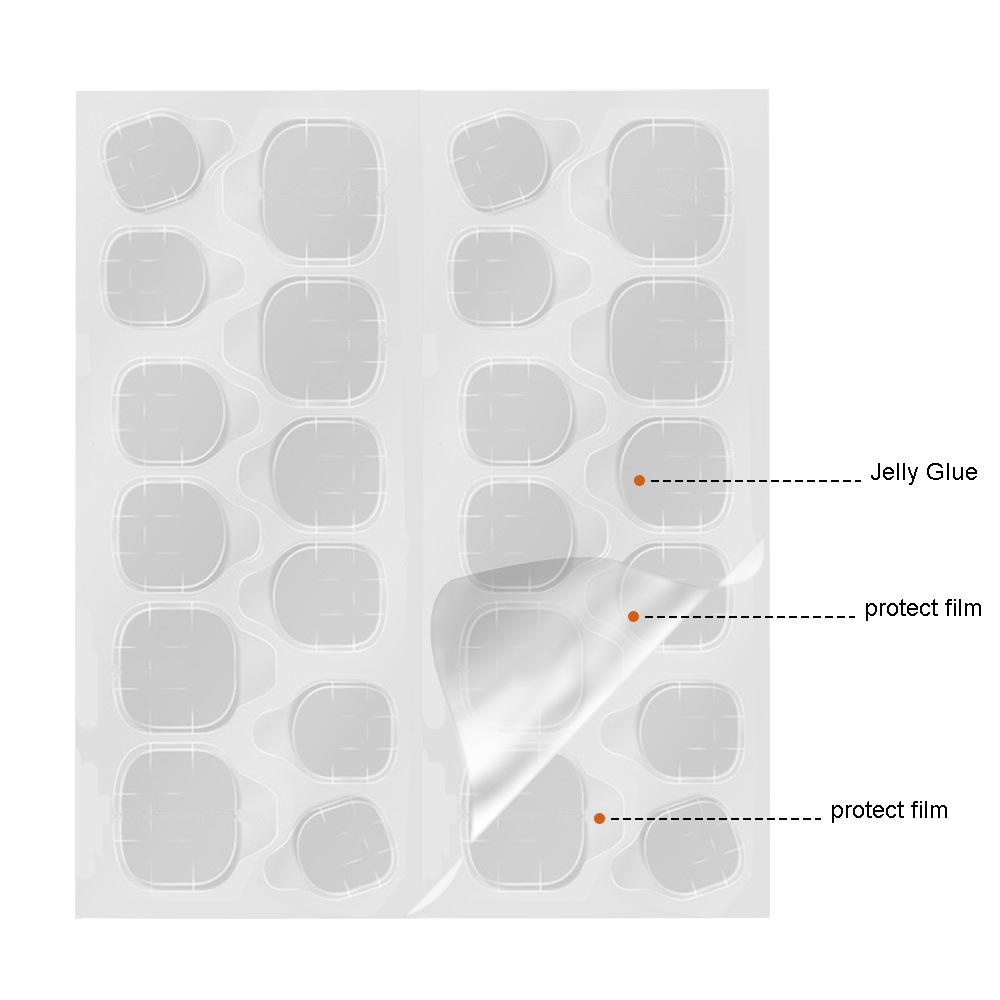 transparent nail stickers for manicure