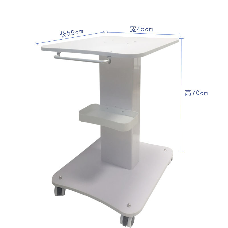 医療用美容院の専用器具のトロリーは小さい気泡のトロリーの棚の台座の高級な移動の美容の置物の棚を置きます。