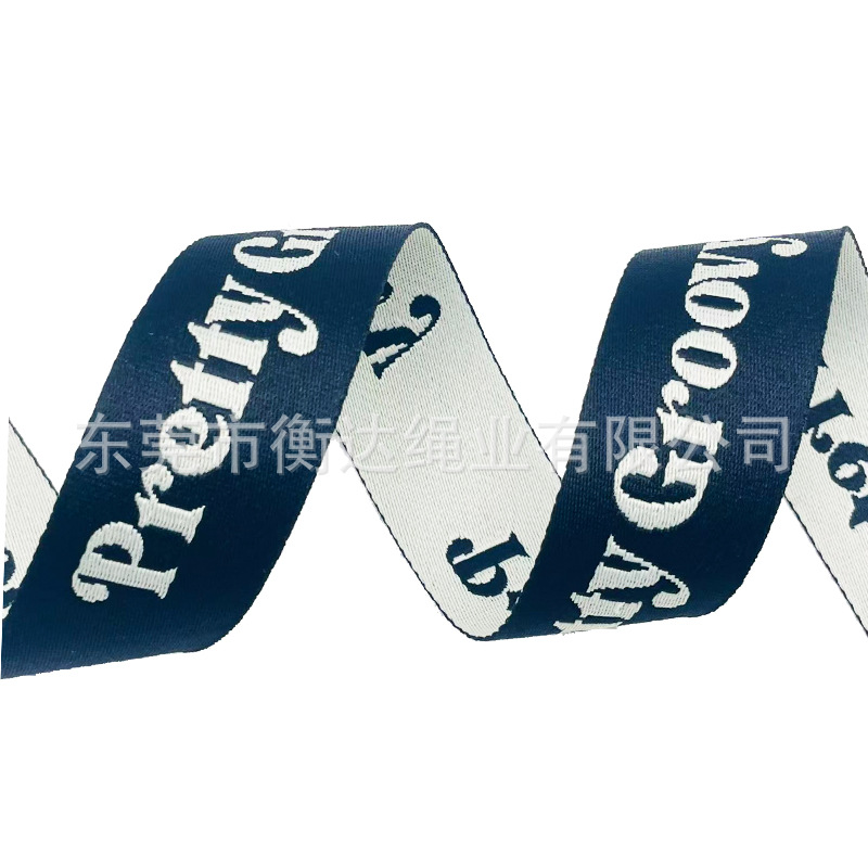 Personalizada poliéster mate computadora jacquard cinturón mochila bolsas zapatos móviles cuerda de bolsas llaveras cinturón