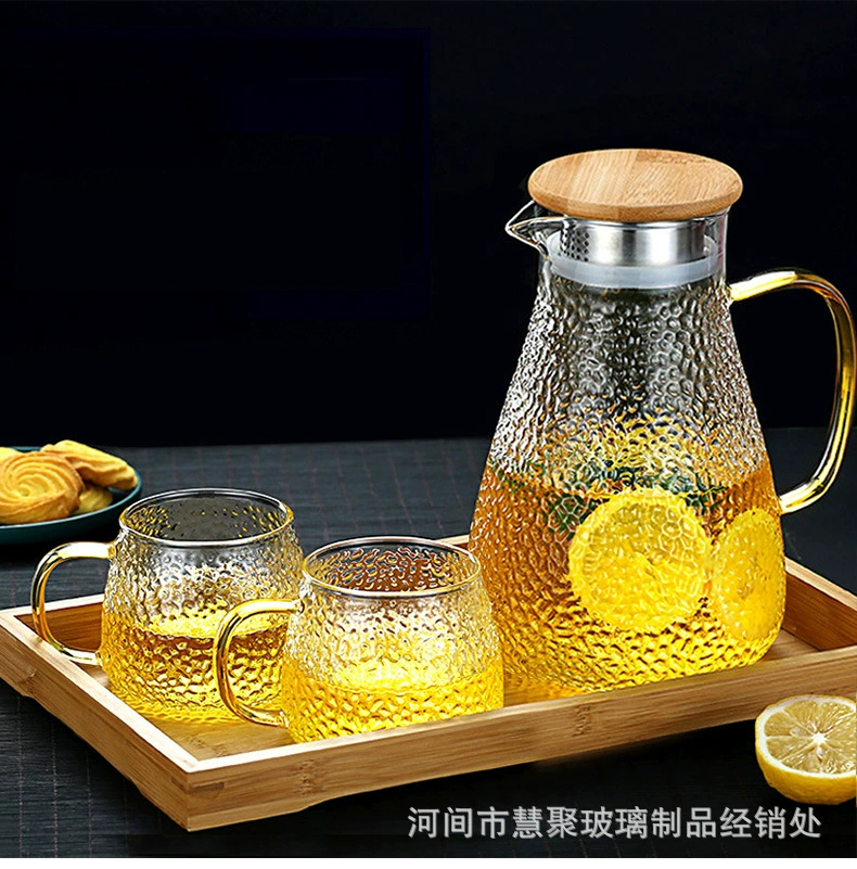 Glass teapot, set for home use