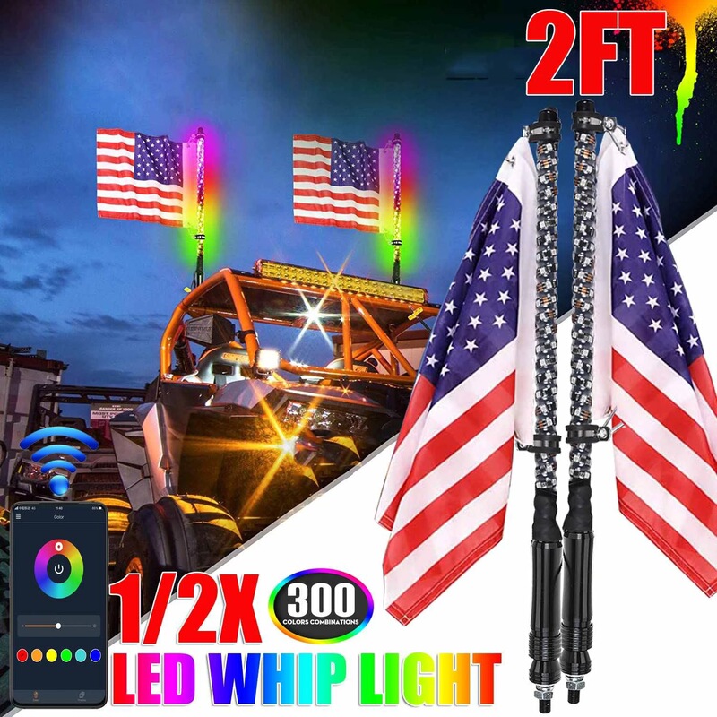 Appled Flagpole Light Led Off-Road Beach Flagpole Light Colorful Flagpole Light Dual Control Horse Racing Flag Light